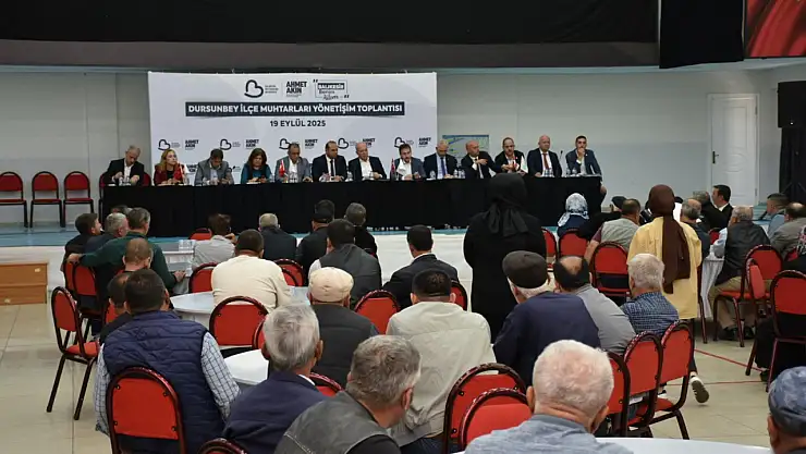 Büyükşehir Dursunbey'de muhtarlarla buluştu