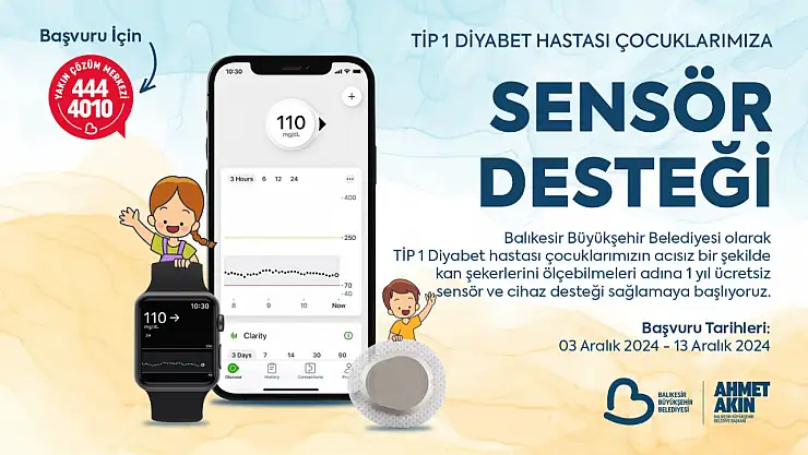 Diyabetli çocuklara ücretsiz cihaz desteği