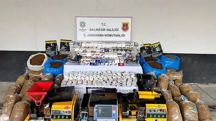 Gönen'de Tütün Kaçakçılığı Operasyonu