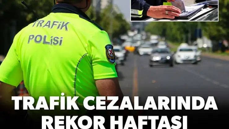 Haftalık trafik denetim raporu: 3 milyon 800 bin araç denetlendi