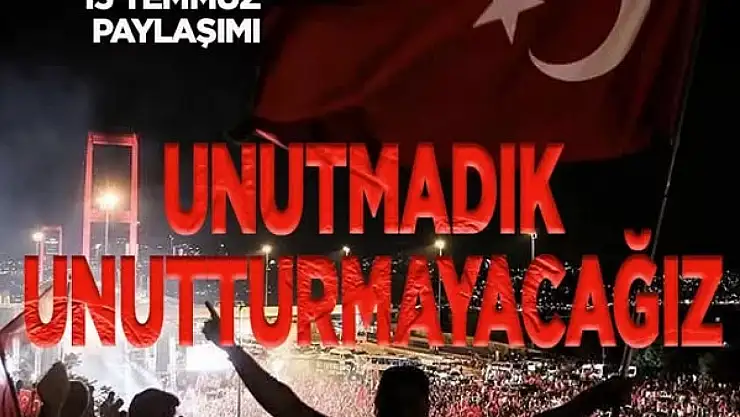 İletişim Başkanlığı'ndan 15 Temmuz kitabı paylaşımı: 'Unutmadık unutturmayacağız'