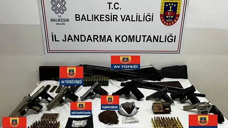 Jandarmadan Silah ve Uyuşturucu Kaçakçılığı Operasyonu