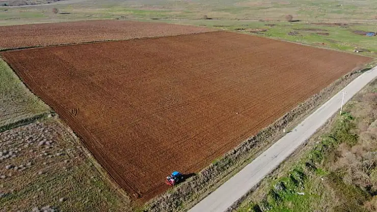 Karesi Belediyesi Boş Tarlalara Buğday ekti