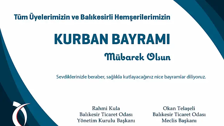 KURBAN BAYRAMI MÜBAREK OLSUN