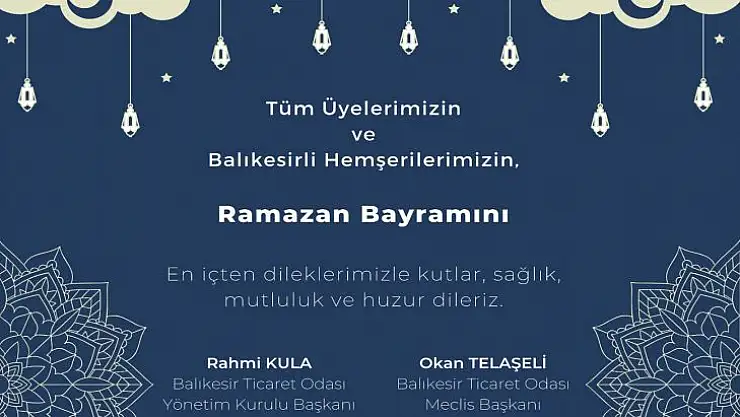 RAMAZAN BAYRAMINIZ KUTLU OLSUN
