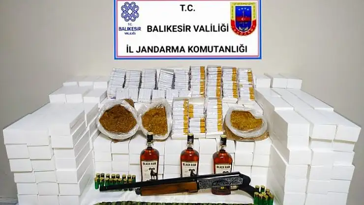 Sındırgı ve Burhaniye'de Tütün Kaçakçılığı Operasyonu