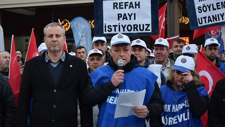 Türk Harb-İş Çalışanları Alana Çıktı: 'Geçinemiyoruz'