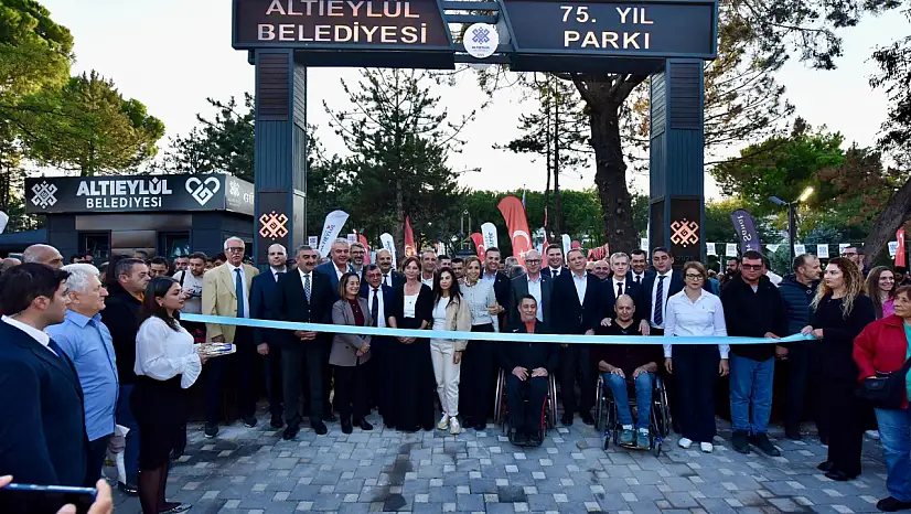 ALTIEYLÜL 75. YIL PARKI KAPILARINI AÇTI