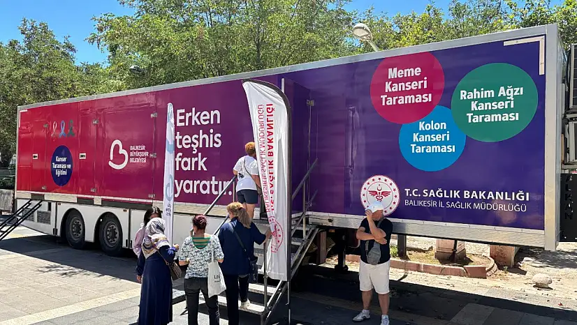 Büyükşehir'den Erdek'e ücretsiz kanser taraması desteği