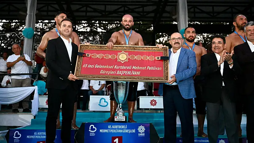 Kurtdere Güreşleri muhteşem bir finalle sona erdi...Altın Kemer Orhan Okulu'nun