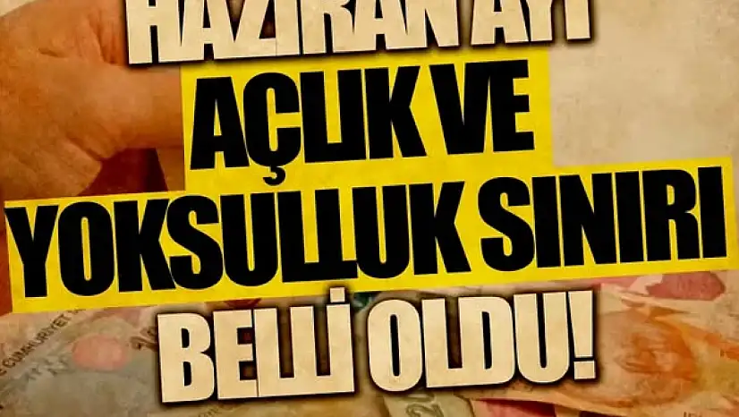 Türk-İş açıkladı: Haziran ayı açlık ve yoksulluk sınırı belli oldu!