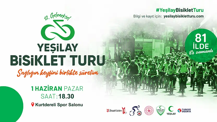 81 İlde Tek Yürek: 12. Geleneksel Yeşilay Bisiklet Turu Başlıyor…