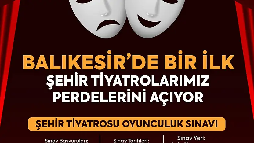 Artık Balıkesir'in de bir 'Şehir Tiyatrosu' olacak