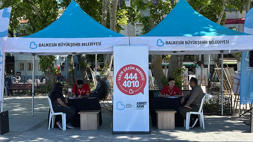 Büyükşehir Belediyesi Yakın Çözüm Saha Ekibi Bandırma'da vatandaşları dinledi
