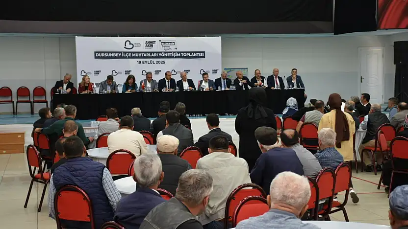 Büyükşehir Dursunbey'de muhtarlarla buluştu