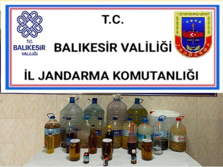 Bin 400 Litre Kaçak İçki Ele Geçirildi