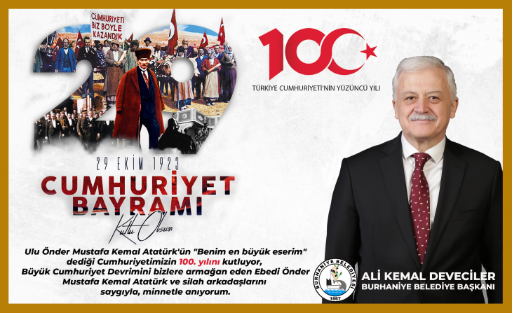 'Cumhuriyet Bayramı Kutlu Olsun'